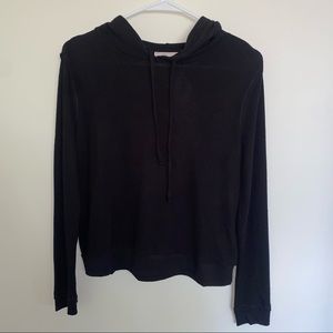 Soft Black Sweater Hoodie